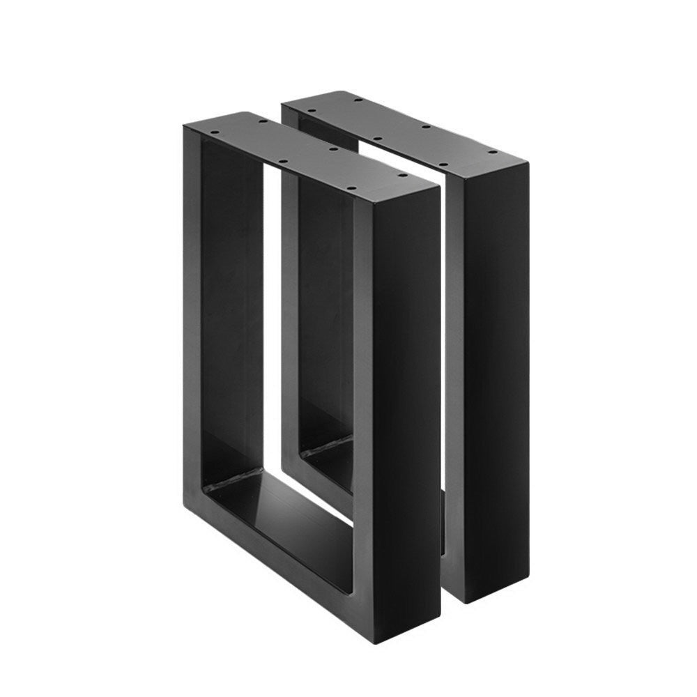 2x Coffee Dining Table Legs Steel Industrial Vintage Bench Metal Box Shape 400MM Artiss
