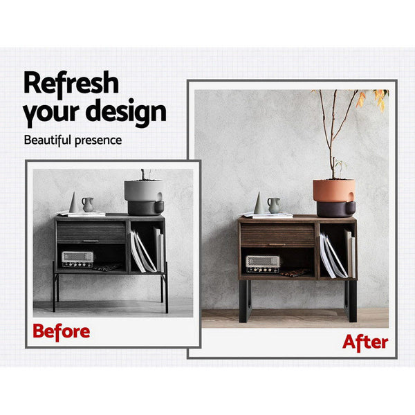 2x Coffee Dining Table Legs Steel Industrial Vintage Bench Metal Box Shape 400MM Artiss