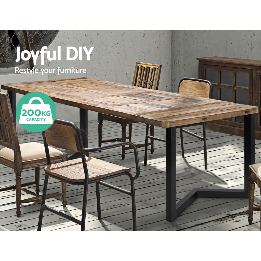 Artiss 2x Coffee Dining Table Legs Steel Industrial Vintage Bench Metal 71CM Artiss