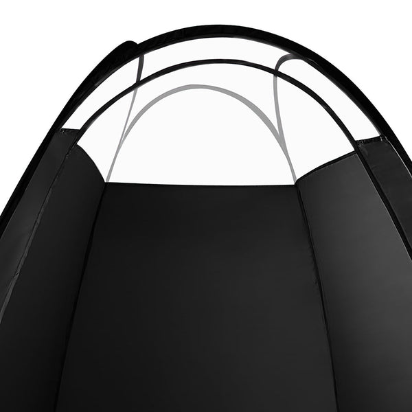 Portable Pop Up Tanning Tent - Black Does not apply