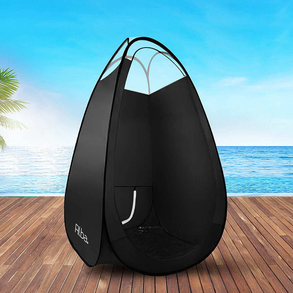 Portable Pop Up Tanning Tent - Black Does not apply