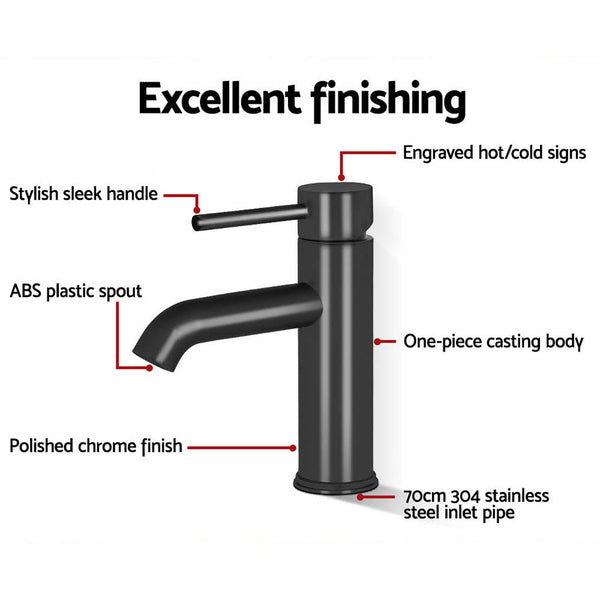Cefito Basin Mixer Tap Faucet Black Cefito