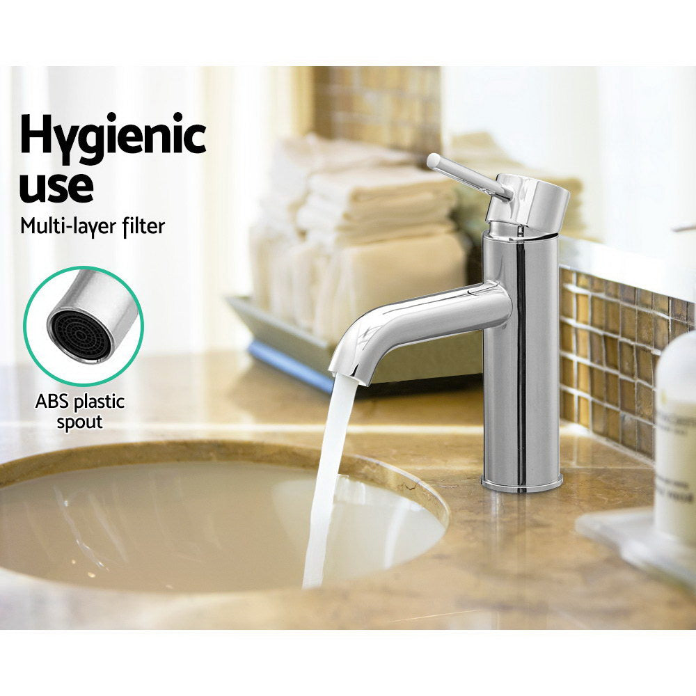 Cefito Basin Mixer Tap Faucet Silver Cefito