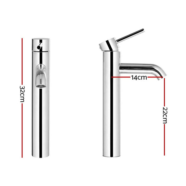 Cefito Basin Mixer Tap - Silver Cefito