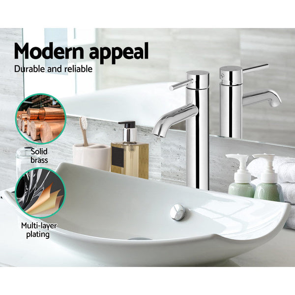 Cefito Basin Mixer Tap - Silver Cefito