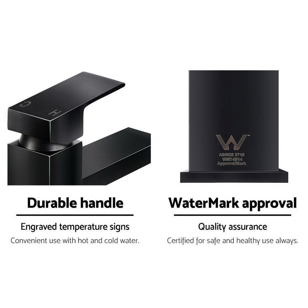 Cefito Basin Mixer Tap Faucet Bathroom Vanity Counter Top WELS Standard Brass Black Cefito