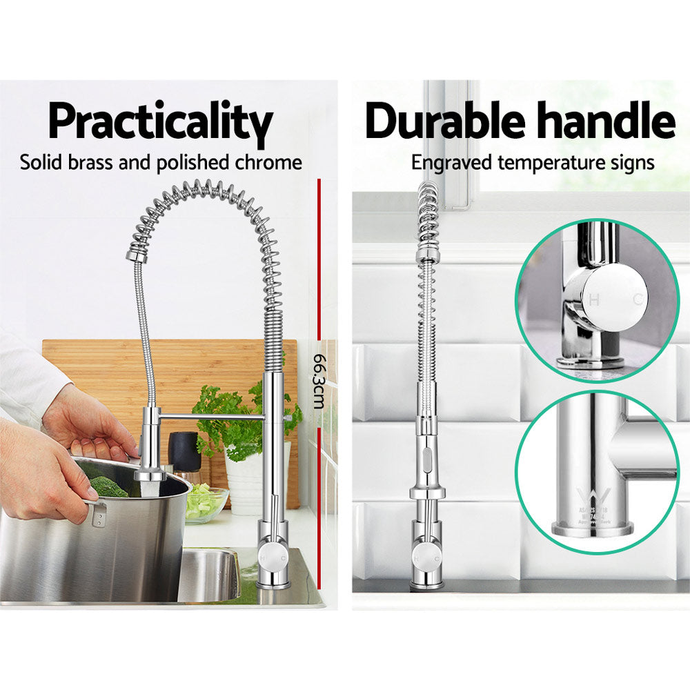 Cefito Kitchen Tap Mixer Faucet Taps Pull Out Laundry Bath Sink Brass Watermark freeshipping - Awezingly