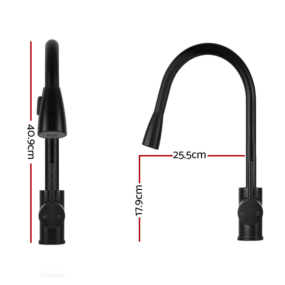 Cefito Pull-out Mixer Faucet Tap - Black Cefito