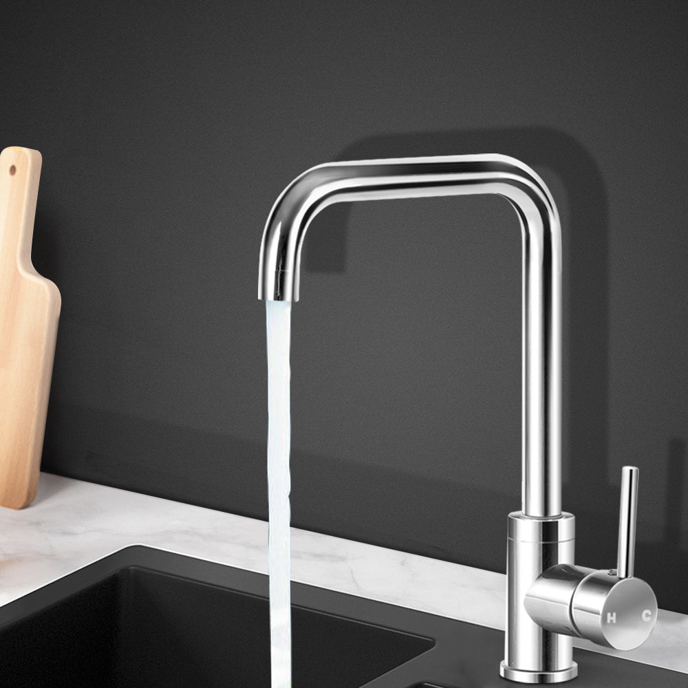 Cefito Mixer Kitchen Faucet Tap Swivel Spout WELS Silver freeshipping - Awezingly