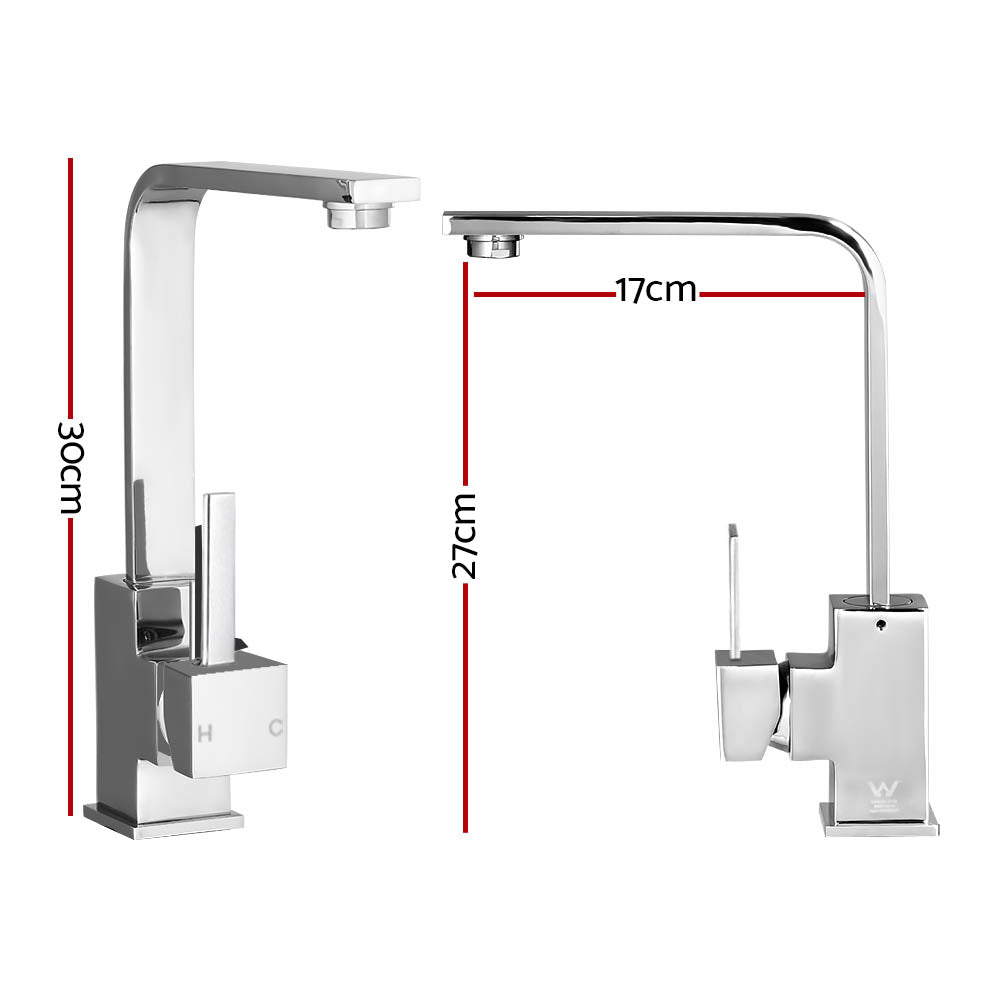 Kitchen Mixer Tap - Silver Cefito