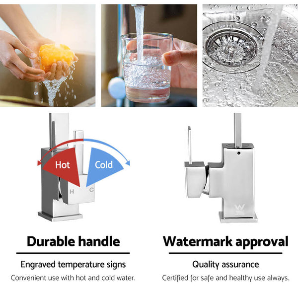 Kitchen Mixer Tap - Silver Cefito