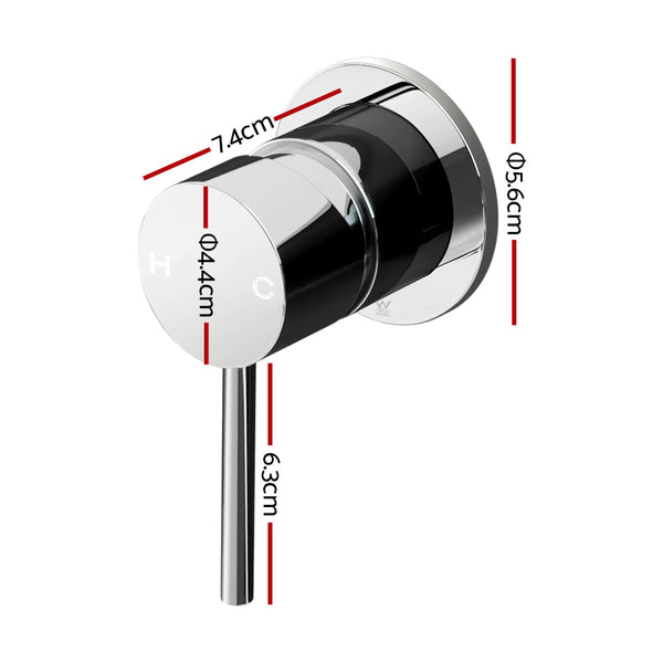 Cefito Bathroom Mixer Shower Wall Tap Faucet Basin Sink Bathtub Brass Chrome Cefito