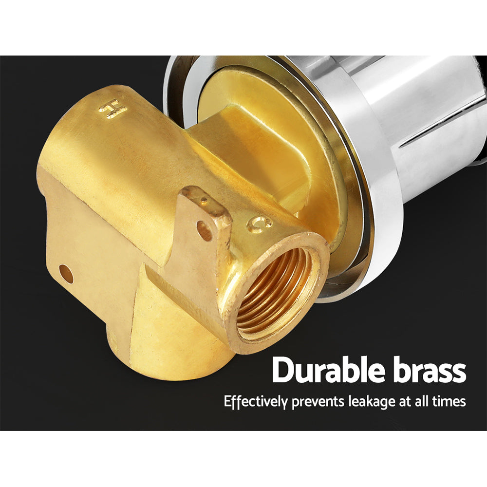 Cefito Bathroom Mixer Shower Wall Tap Faucet Basin Sink Bathtub Brass Chrome Cefito