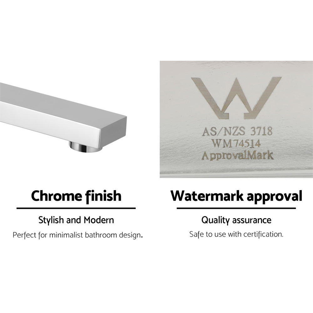 Cefito Bath Spout Wall Mounted Water Outlet Bath Tub Bathroom Swivel Chrome Cefito