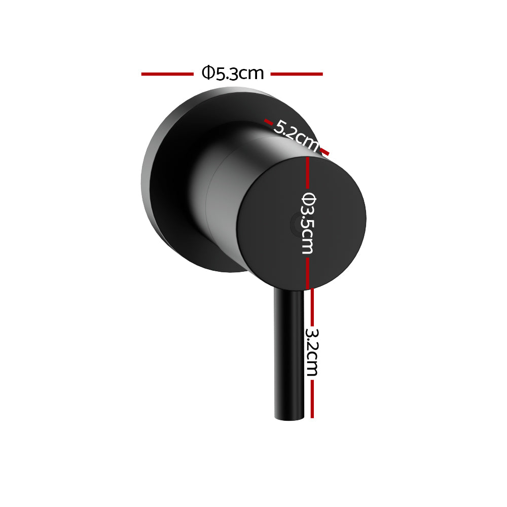 Cefito Bathroom Tap Shower Twin Tap Faucet Basin Sink Bath Swivel Black Cefito