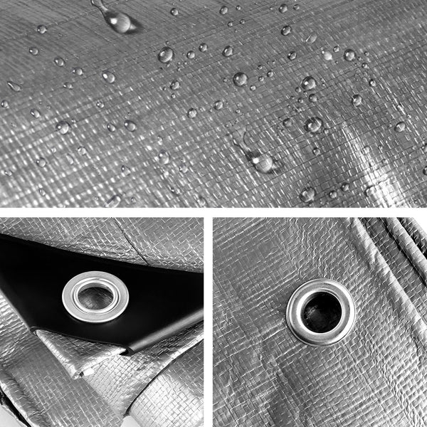 Instahut 3.6 x 7.3m Heavy Duty Poly Tarp Instahut