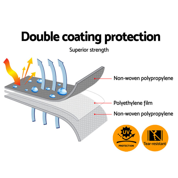 Instahut 3 x 4.5m Heavy Duty Poly Tarp Instahut