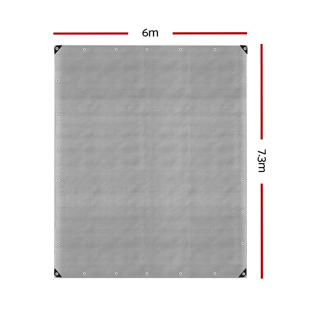 Instahut 6 x 7.3m Heavy Duty Poly Tarp Instahut