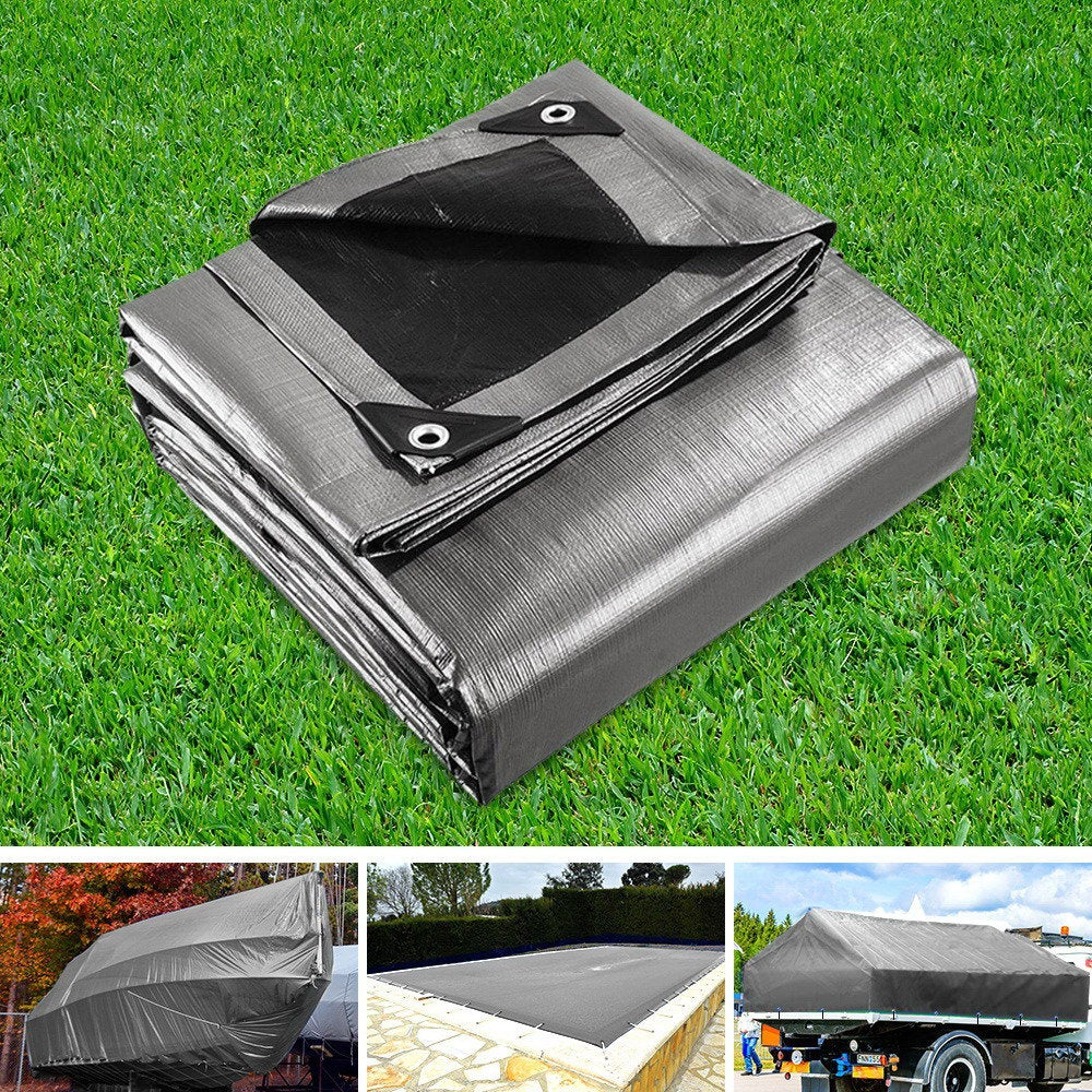 Instahut 7.3 x 9m Heavy Duty Poly Tarp Instahut
