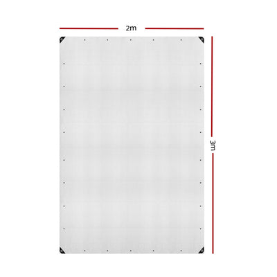 Instahut 2x3m Heavy Duty Poly Tarps Tarpaulin Camping Cover Clear