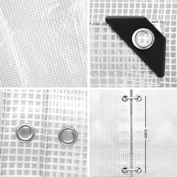 Instahut 4x6m Heavy Duty Poly Tarps Tarpaulin Camping Cover Clear freeshipping - Awezingly