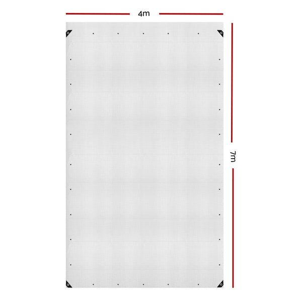 Instahut 4x7m Heavy Duty Poly Tarps Tarpaulin Camping Cover Clear freeshipping - Awezingly