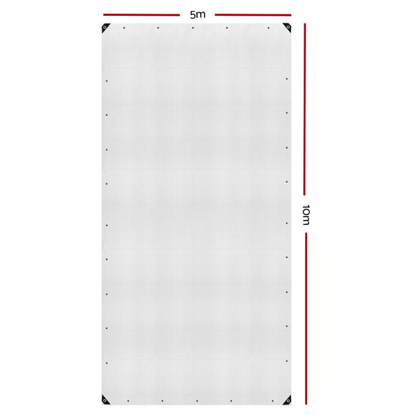 Instahut 5x10m Heavy Duty Poly Tarps Tarpaulin Camping Cover Clear freeshipping - Awezingly