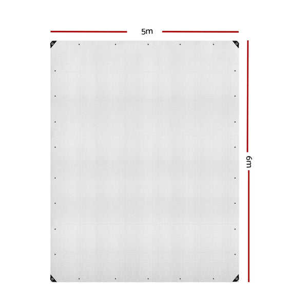 Instahut 5x6m Heavy Duty Poly Tarps Tarpaulin Camping Cover Clear freeshipping - Awezingly