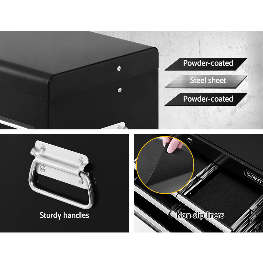 Giantz 10-Drawer Tool Box Chest Cabinet Garage Storage Toolbox Black freeshipping - Awezingly