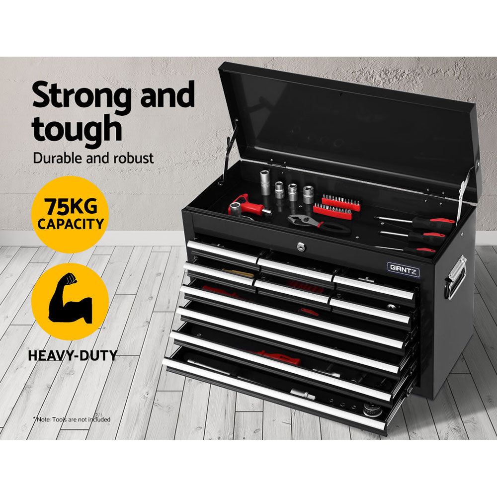 Giantz 10-Drawer Tool Box Chest Cabinet Garage Storage Toolbox Black freeshipping - Awezingly