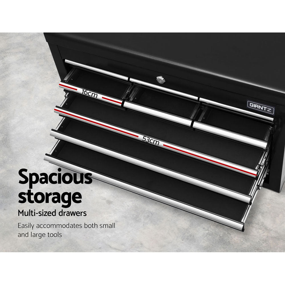 Giantz 10-Drawer Tool Box Chest Cabinet Garage Storage Toolbox Black freeshipping - Awezingly