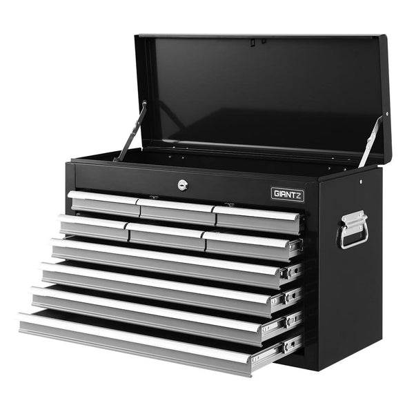 Giantz 10-Drawer Tool Box Chest Cabinet Garage Storage Toolbox Black Silver freeshipping - Awezingly