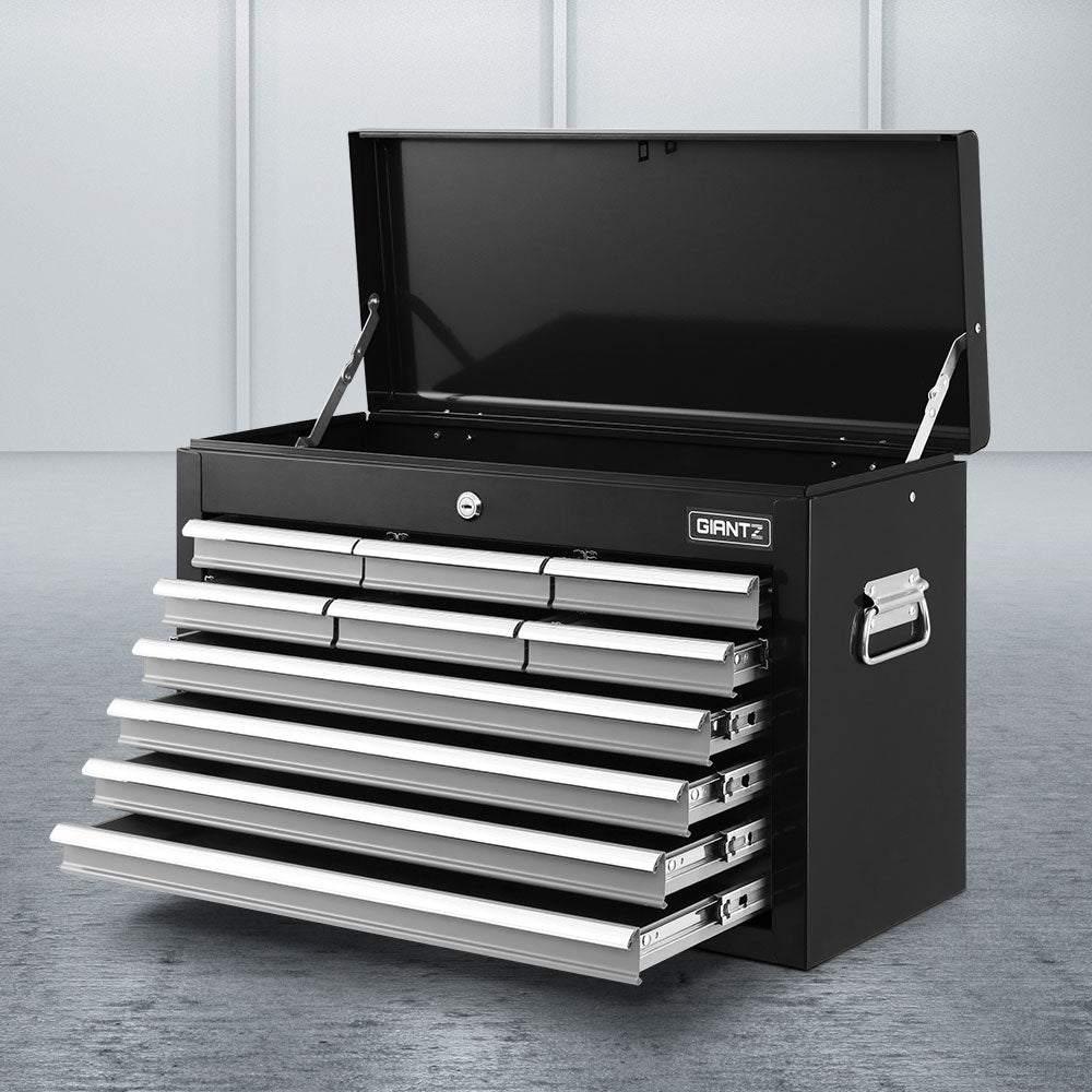 Giantz 10-Drawer Tool Box Chest Cabinet Garage Storage Toolbox Black Silver freeshipping - Awezingly