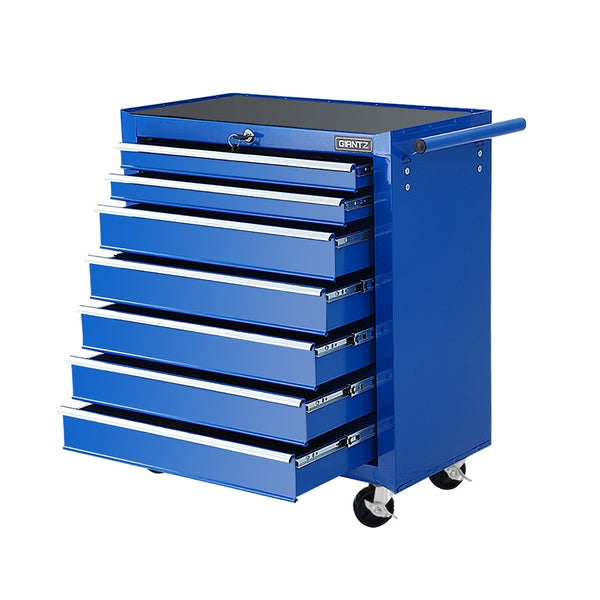 Giantz Tool Chest and Trolley Box Cabinet 7 Drawers Cart Garage Storage Blue freeshipping - Awezingly