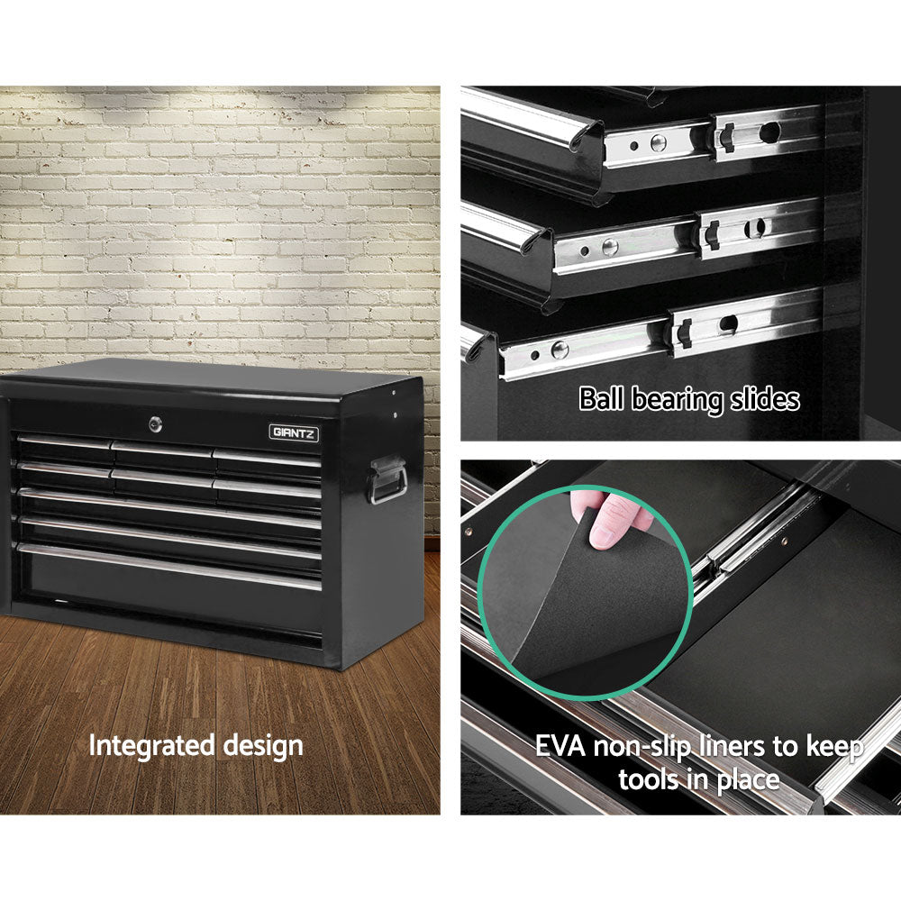 Giantz 9 Drawer Mechanic Tool Box Cabinet Storage - Black Giantz