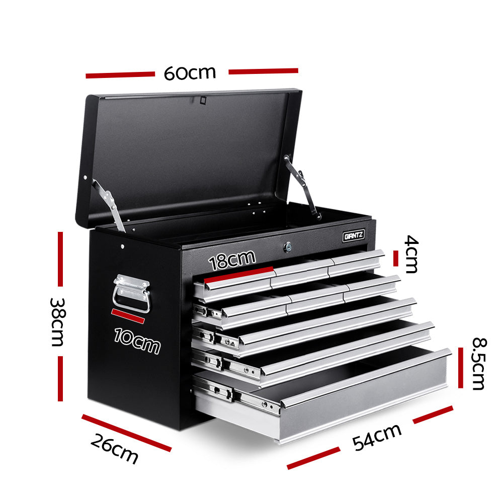 Giantz 9 Drawer Mechanic Tool Box Cabinet Storage - Black & Grey Giantz