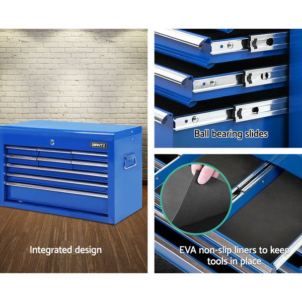 Giantz 9 Drawer Mechanic Tool Box Cabinet Storage - Blue Giantz