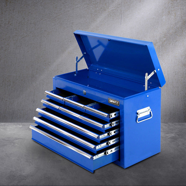 Giantz 9 Drawer Mechanic Tool Box Cabinet Storage - Blue Giantz