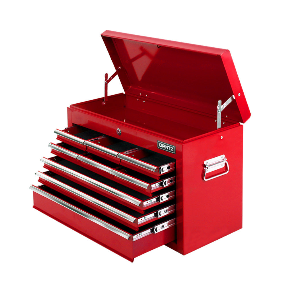 Giantz 9 Drawer Mechanic Tool Box Cabinet Storage - Red Giantz