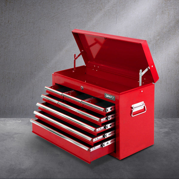 Giantz 9 Drawer Mechanic Tool Box Cabinet Storage - Red Giantz
