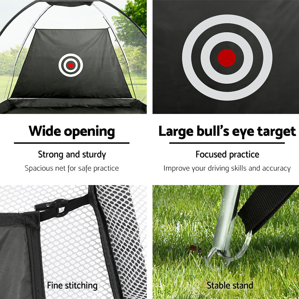 Everfit Golf Practice Net And Training Mat Set Cage Training Aid Hitting Mat Everfit