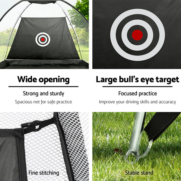 Everfit Golf Practice Net And Training Mat Set Cage Training Aid Hitting Mat Everfit