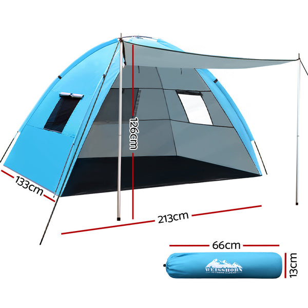 Weisshorn Camping Tent Beach Tents Hiking Sun Shade Shelter Fishing 2-4 Person Weisshorn