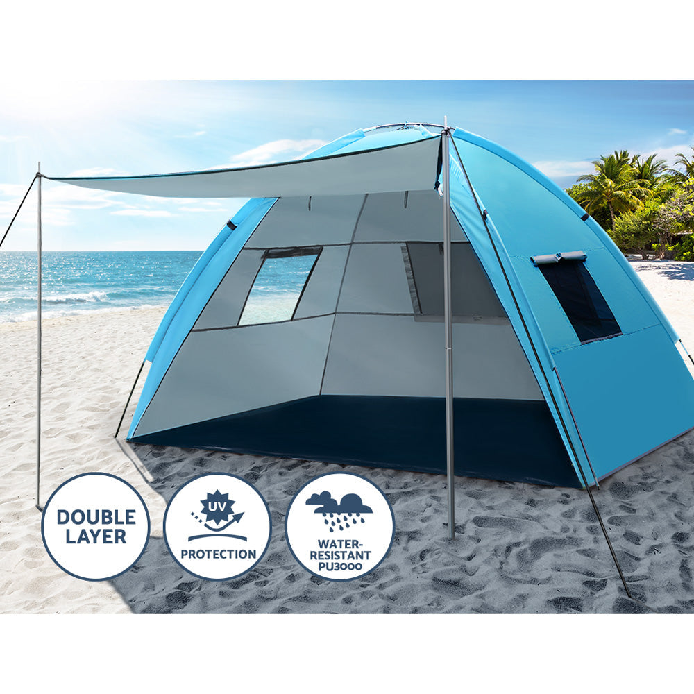 Weisshorn Camping Tent Beach Tents Hiking Sun Shade Shelter Fishing 2-4 Person Weisshorn