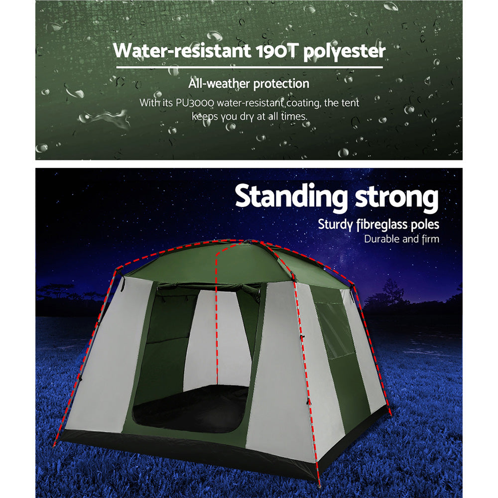 Weisshorn Camping Tent 6 Person Tents Family Hiking Dome Weisshorn