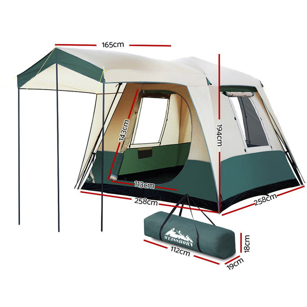 Weisshorn Instant Up Camping Tent 4 Person Pop up Tents Family Hiking Dome Camp Weisshorn