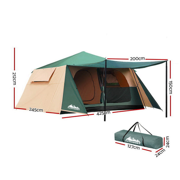 Weisshorn Instant Up Camping Tent 8 Person Pop up Tents Family Hiking Dome Camp Weisshorn