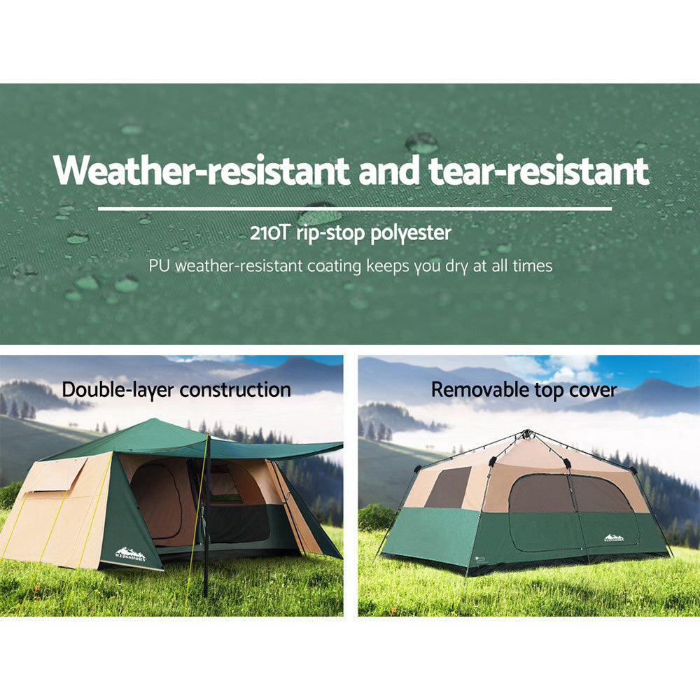 Weisshorn Instant Up Camping Tent 8 Person Pop up Tents Family Hiking Dome Camp Weisshorn