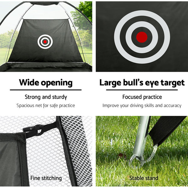Everfit 3M Golf Practice Net Tent Portable Training Aid Driving Target Mat Soccer Everfit