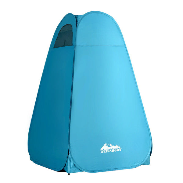 Weisshorn Pop-up Shower Tent Camping Outdoor Toilet Privacy Change Room Blue Weisshorn